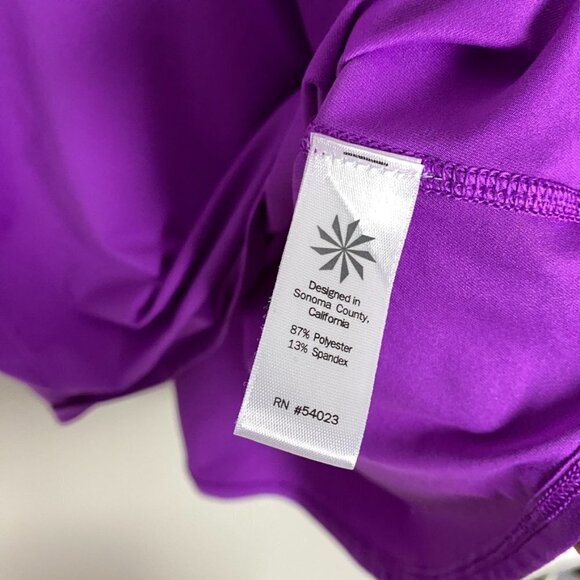 Athleta Chi Unstinkable Racerback Tank Top Active Workout Purple Womens Small - Picture 4 of 6